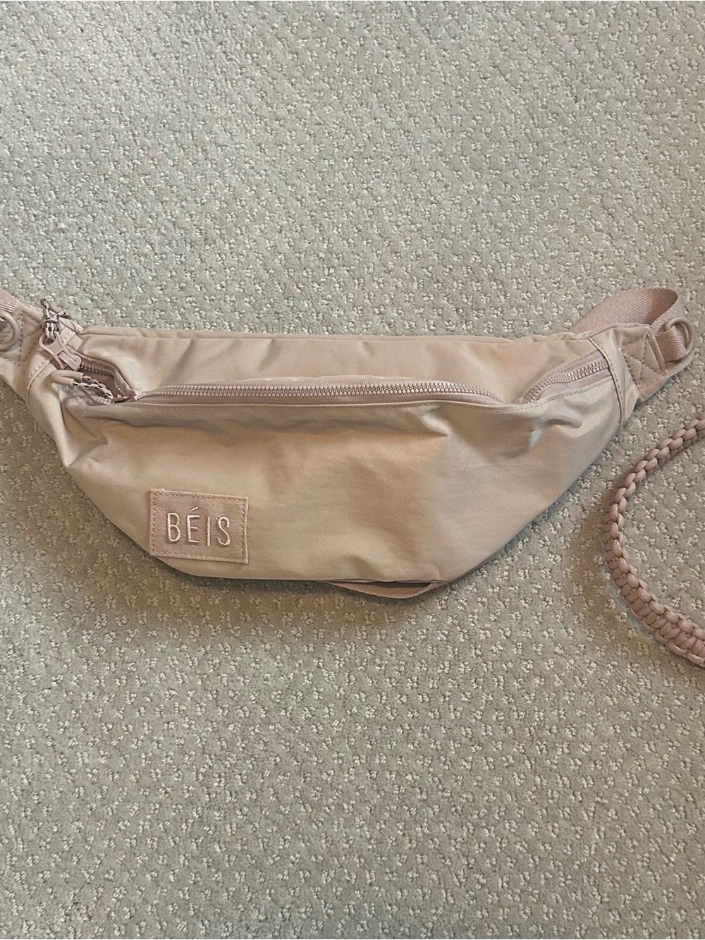 BEIS Blush Waist Crossbody Bag - Soft Pink Neutral